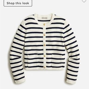 J.Crew Emilie Patch-Pocket Sweater Lady Jacket - L